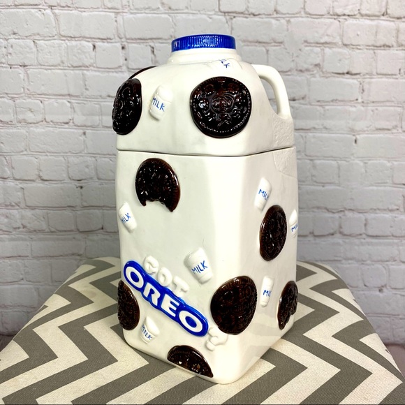 Vintage Kitchen Nabisco Oreo Got Oreo Ceramic Milk Jug Cookie Jar